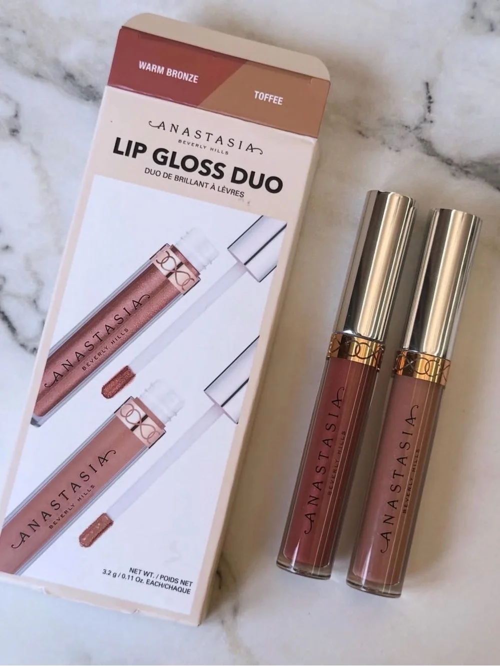 Anastasia Beverly Hills Liquid Lipstick Duo - Warm Bronze/Toffee - Warm Bronze -
